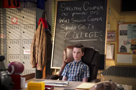 Sheldon Cooper Iain Armitage TV Show Young Sheldon HD Desktop Wallpaper | Background Image