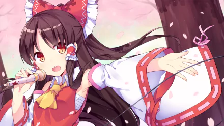 Reimu Hakurei Anime Touhou HD Desktop Wallpaper | Background Image