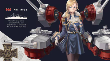 Hood (Azur Lane) Anime Azur Lane HD Desktop Wallpaper | Background Image