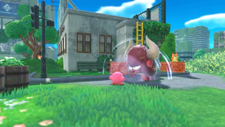 Kirby video game Kirby and The Forgotten Land HD Desktop Wallpaper | Background Image