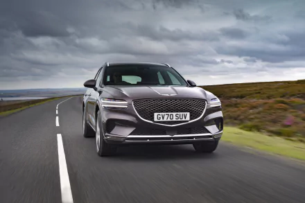 SUV Genesis GV70 2.2D AWD vehicle Genesis GV70 HD Desktop Wallpaper | Background Image