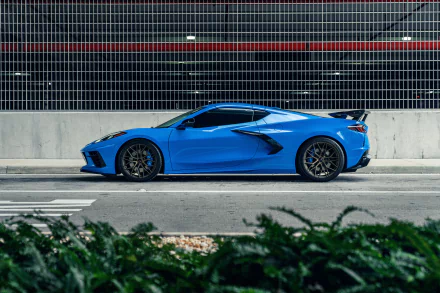  Blue Chevy C8 Corvette