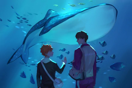 Wakatoshi Uhijima Shōyō Hinata Anime Haikyū!! HD Desktop Wallpaper | Background Image