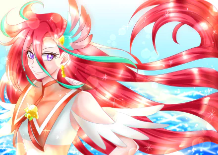 Asuka Takizawa Anime Tropical-Rouge! Pretty Cure HD Desktop Wallpaper | Background Image