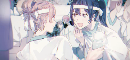 Sayaka Saeki Touko Nanami Anime Bloom into You HD Desktop Wallpaper | Background Image