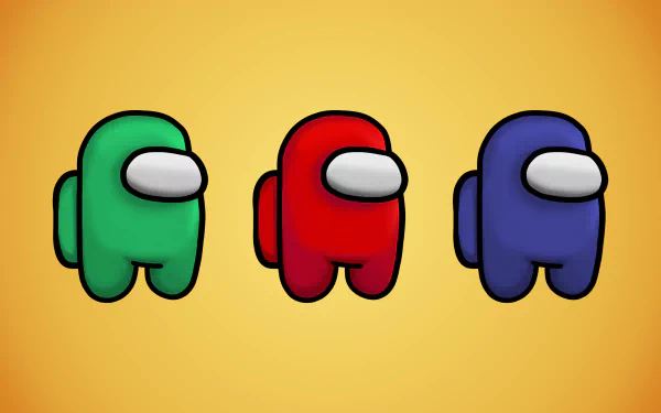  Characters from Among Us the video game.