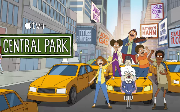 Helen (Central Park) Cole (Central Park) Owen (Central Park) Paige (Central Park) Molly (Central Park) Bitsy (Central Park) Birdie (Central Park) TV Show Central Park (2020) HD Desktop Wallpaper | Background Image
