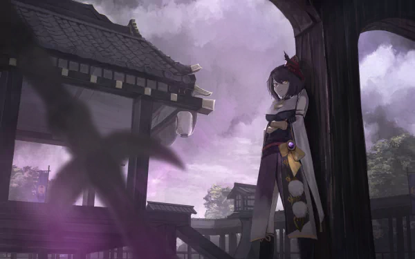 Kujou Sara video game Genshin Impact HD Desktop Wallpaper | Background Image