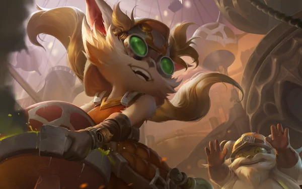 Ziggs (League Of Legends) video game Legends of Runeterra HD Desktop Wallpaper | Background Image