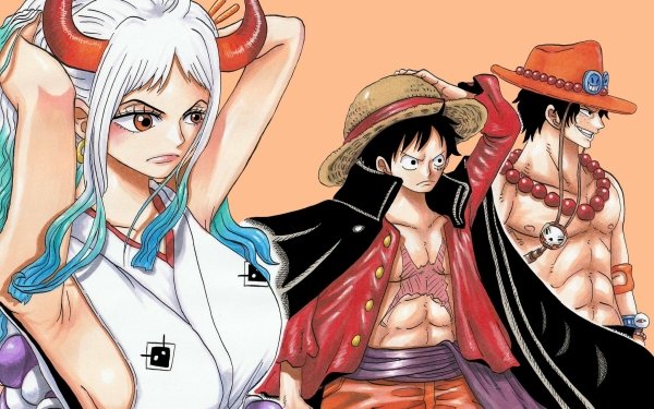 Anime One Piece Monkey D. Luffy Portgas D. Ace Yamato HD Wallpaper | Background Image