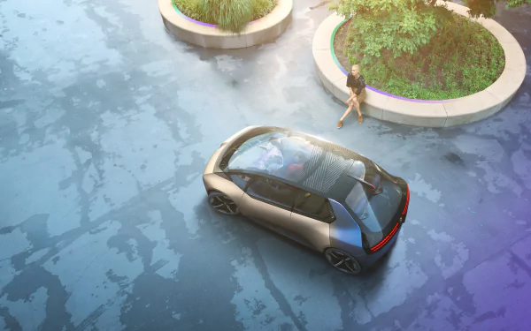 concept car electric car vehicle BMW i Vision Circular HD Desktop Wallpaper | Background Image