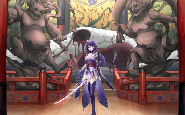 Video Game Genshin Impact Baal Raiden Shogun HD Wallpaper | Background Image