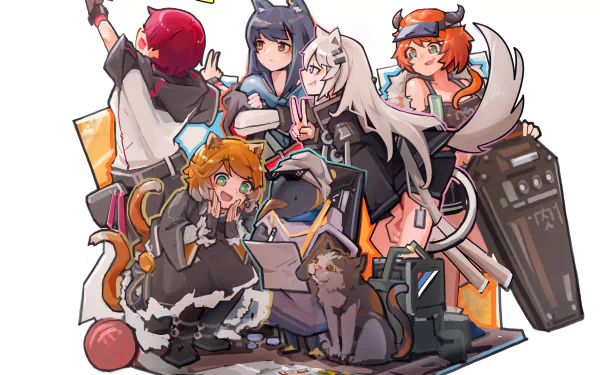 The Emperor (Arknights) Texas (Arknights) Mousse (Arknights) Lappland (Arknights) Exusiai (Arknights) Croissant (Arknights) video game Arknights HD Desktop Wallpaper | Background Image