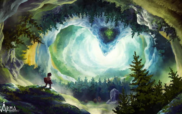 video game Skabma - Snowfall HD Desktop Wallpaper | Background Image