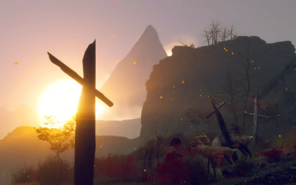 video game Skabma - Snowfall HD Desktop Wallpaper | Background Image