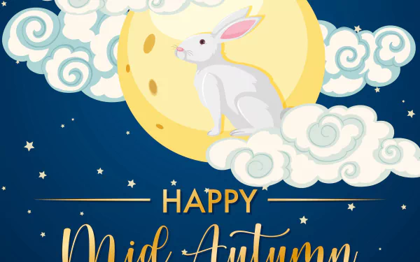 Moon Festival holiday Mid-Autumn Festival HD Desktop Wallpaper | Background Image