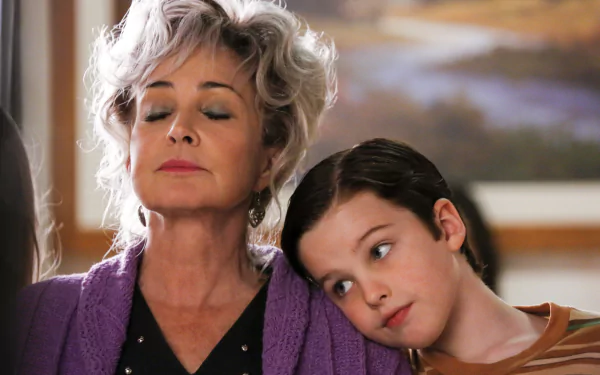 Constance Tucker Annie Potts Sheldon Cooper Iain Armitage TV Show Young Sheldon HD Desktop Wallpaper | Background Image