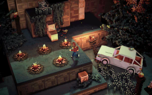 video game Bonfire Peaks HD Desktop Wallpaper | Background Image