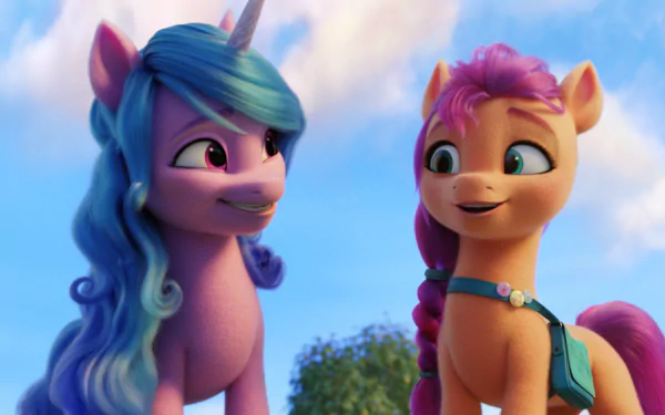 Izzy Moonbow Sunny Starscout movie My Little Pony: A New Generation HD Desktop Wallpaper | Background Image