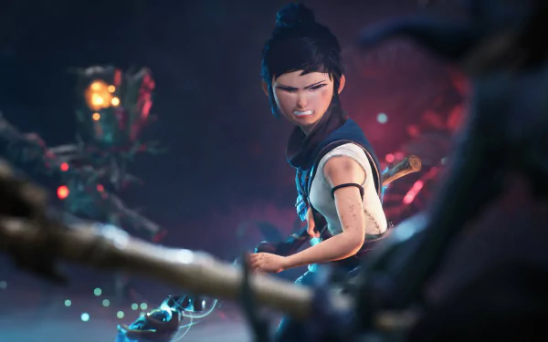 Kena (Kena: Bridge Of Spirits) video game Kena: Bridge of Spirits HD Desktop Wallpaper | Background Image