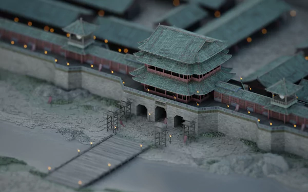 man made building gate HD Desktop Wallpaper | Background Image