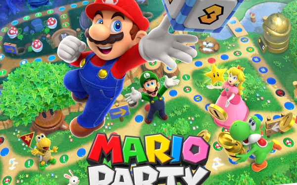 Princess Peach Luigi Mario video game Mario Party Superstars HD Desktop Wallpaper | Background Image