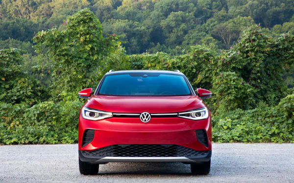 electric car compact car Volkswagen ID.4 AWD Pro S vehicle Volkswagen ID.4 HD Desktop Wallpaper | Background Image