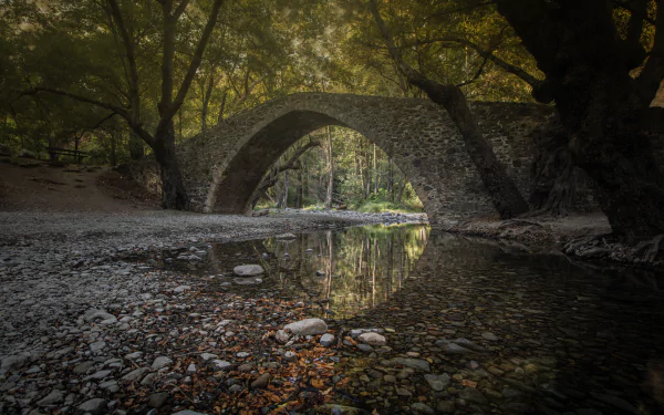 Cyprus man made bridge HD Desktop Wallpaper | Background Image