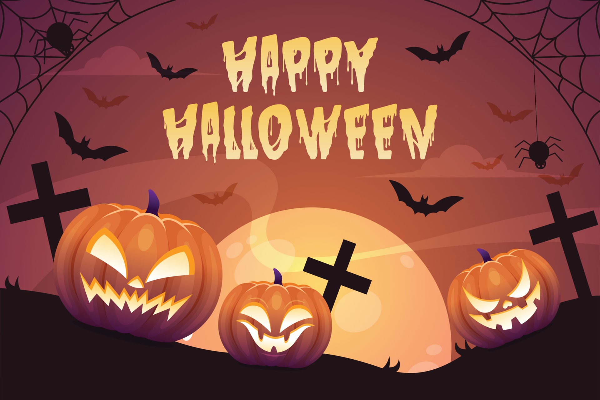 Download Happy Halloween Jack O Lantern Holiday Halloween Hd Wallpaper