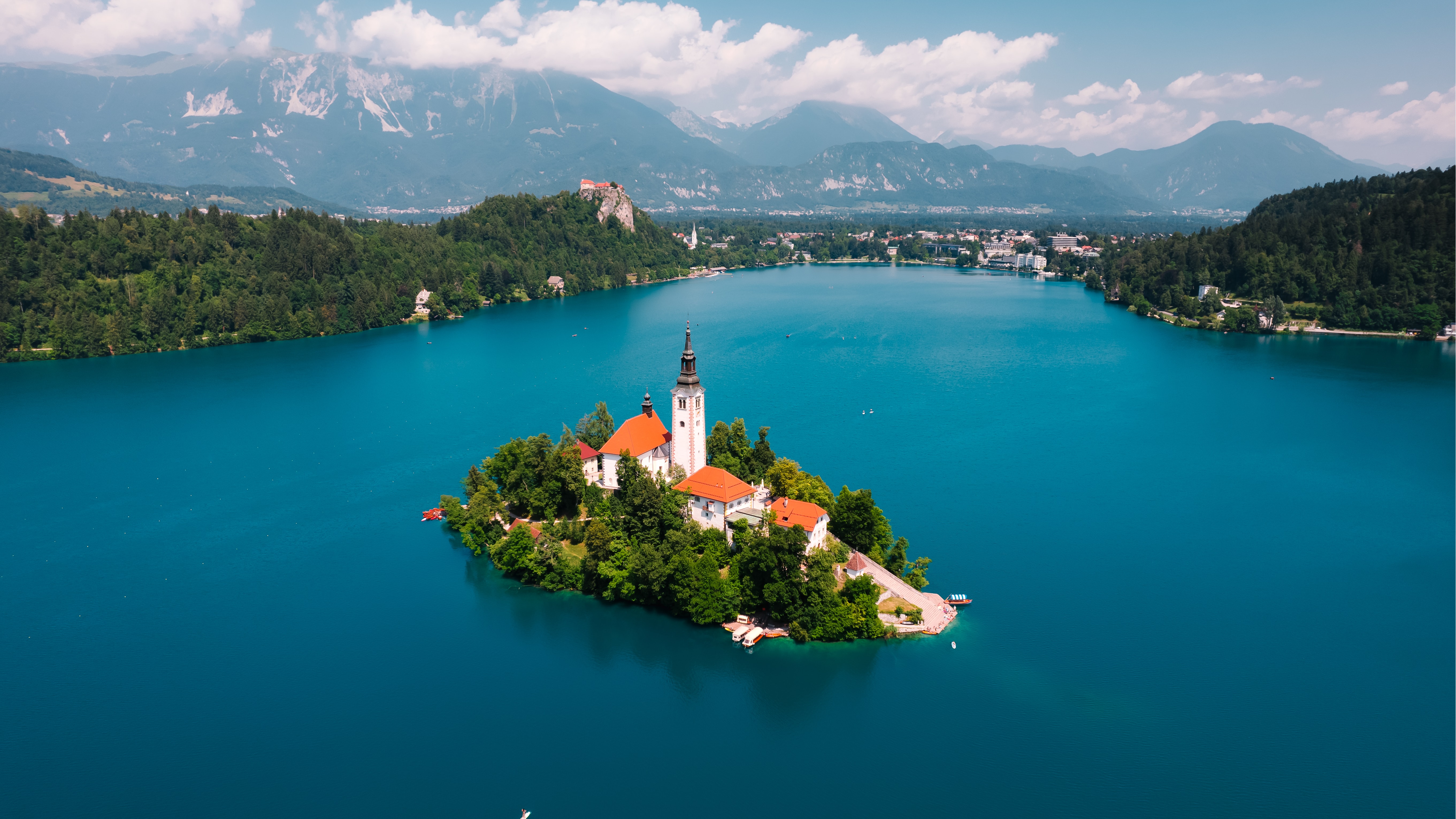 Bled, a Slovenian resort town in the foothills of the Julian Alps by Martin Katler