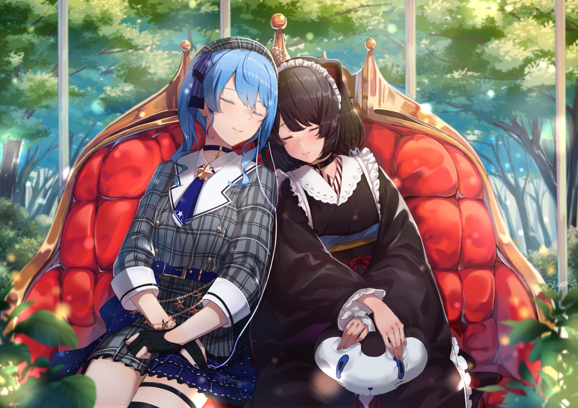 Download Nijisanji Hololive Inui Toko Hoshimachi Suisei Anime Virtual Youtuber HD Wallpaper