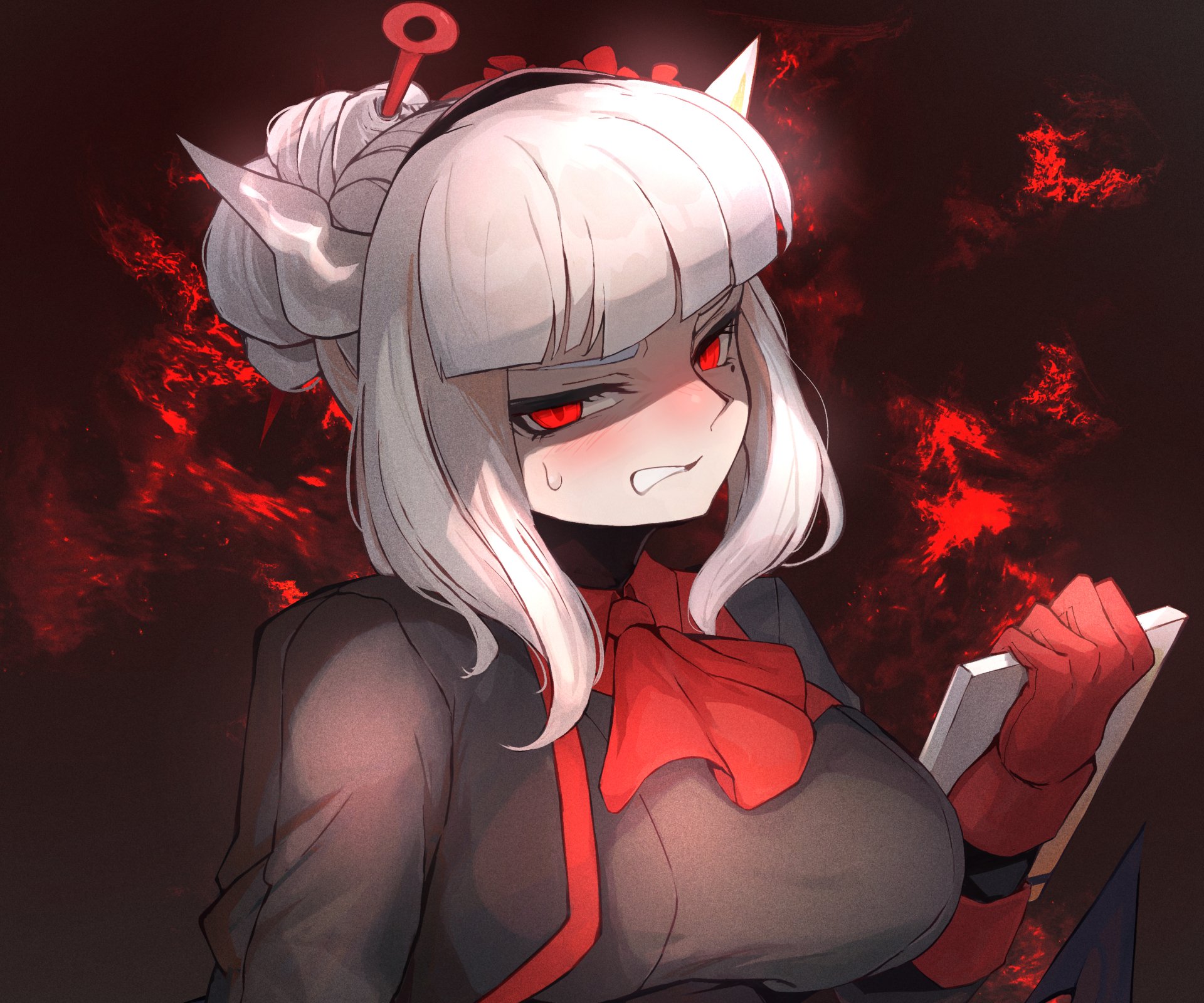 Download Lucifer (Helltaker) Video Game Helltaker HD Wallpaper