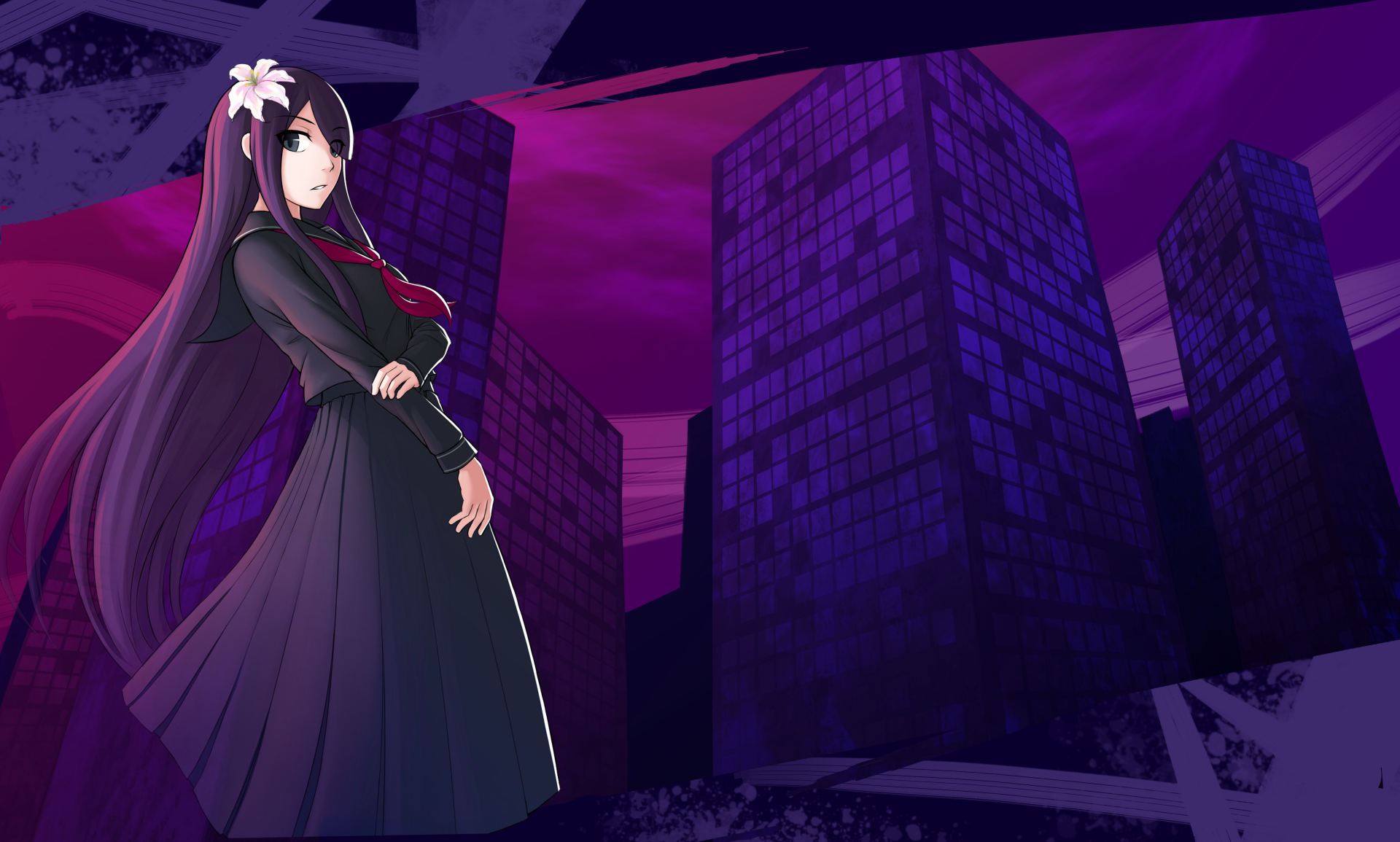 Download School Uniform Tsukuyomi (Under Night In-Birth) Video Game Under Night In-birth 4k Ultra HD Wallpaper