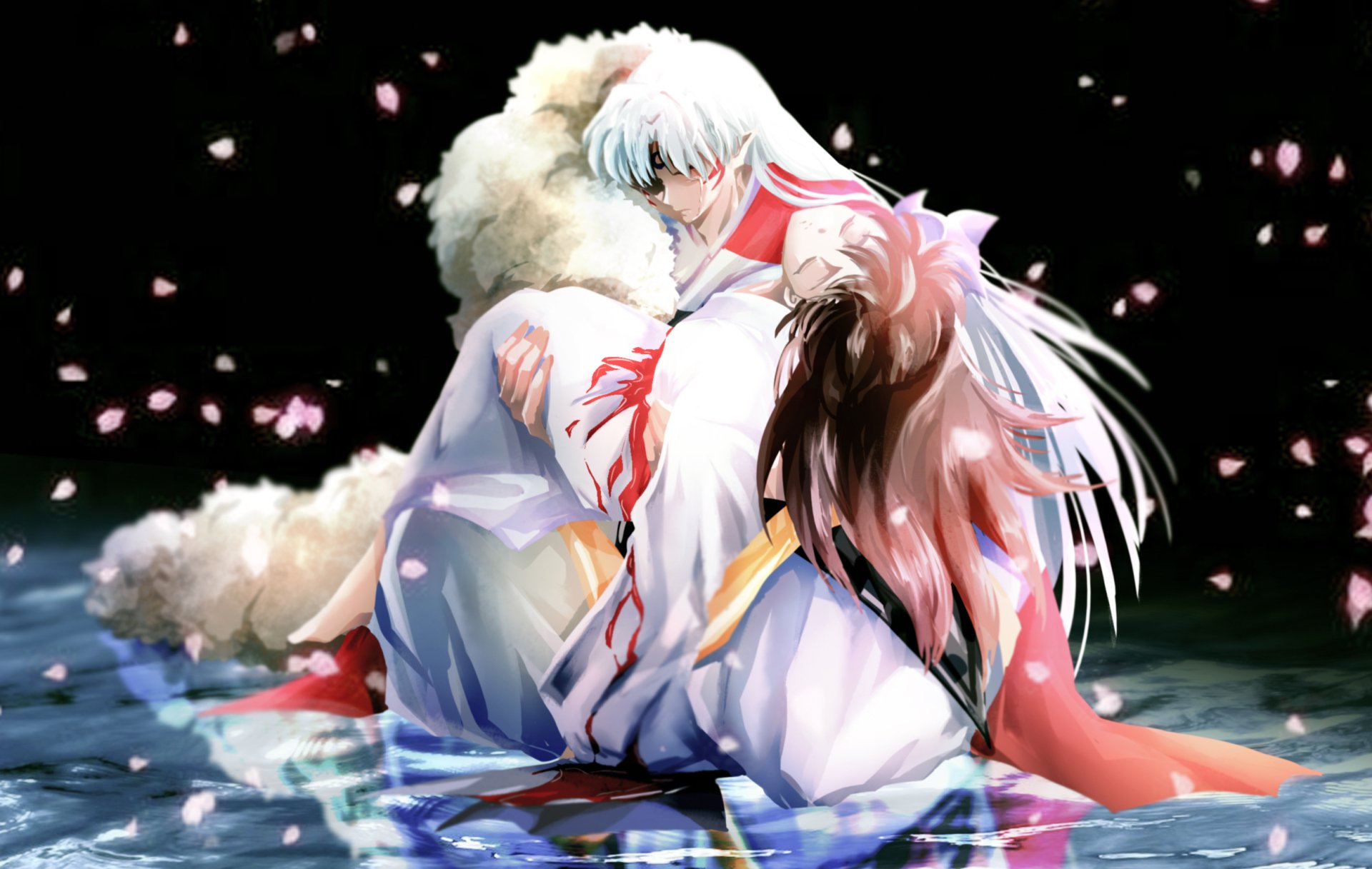 Download Sesshōmaru (InuYasha) Rin (InuYasha) Anime InuYasha HD Wallpaper