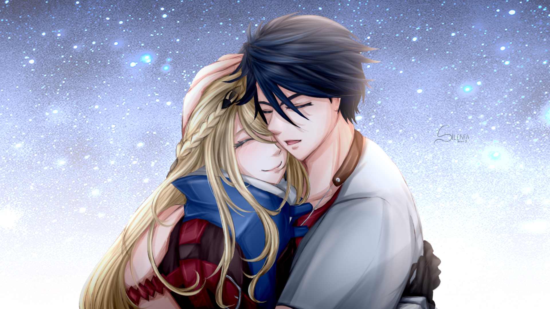 Download Van Arkride Elaine Auclair Anime Eiyuu Densetsu HD Wallpaper