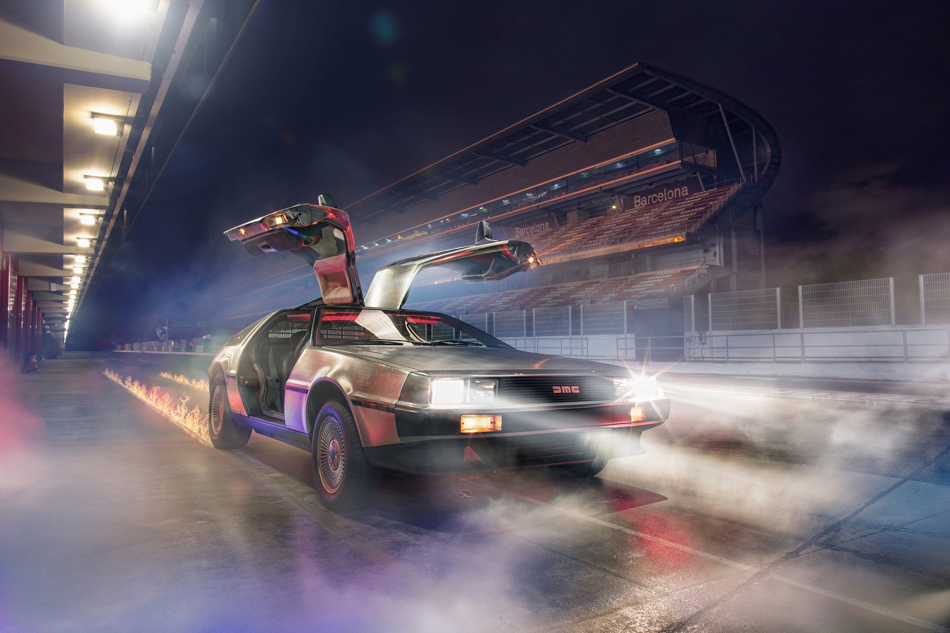 Download Vehicle DeLorean DMC-12 4k Ultra HD Wallpaper by Mikel Prieto