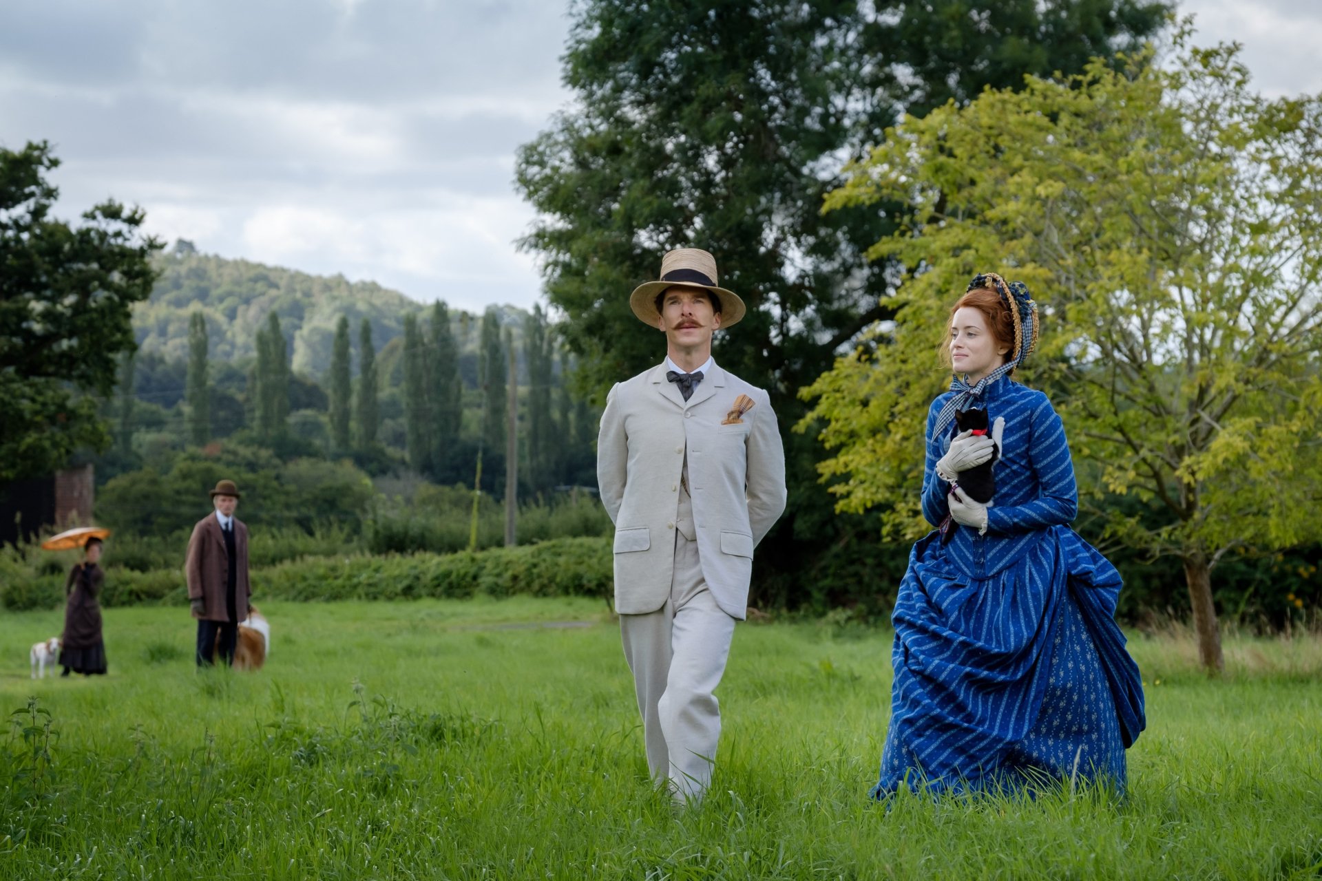 Download Claire Foy Benedict Cumberbatch Movie The Electrical Life Of Louis Wain 4k Ultra HD Wallpaper