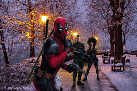 Cable (Marvel Comics) Domino (Marvel Comics) Deadpool movie Deadpool 2 HD Desktop Wallpaper | Background Image