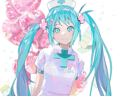 nurse Hatsune Miku Anime Vocaloid HD Desktop Wallpaper | Background Image