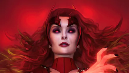 Wanda Maximoff Scarlet Witch TV Show WandaVision HD Desktop Wallpaper | Background Image