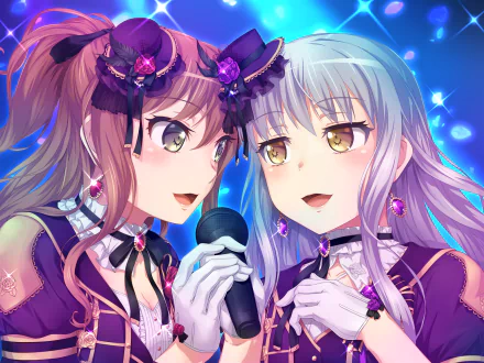 Yukina Minato Lisa Imai Anime BanG Dream! Girls Band Party! HD Desktop Wallpaper | Background Image
