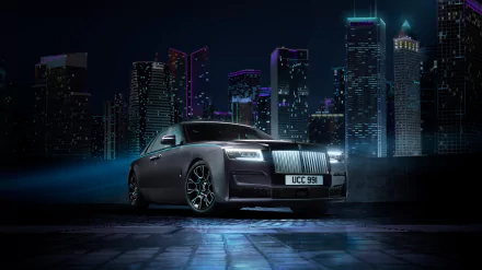 vehicle Rolls-Royce Black Badge Ghost HD Desktop Wallpaper | Background Image