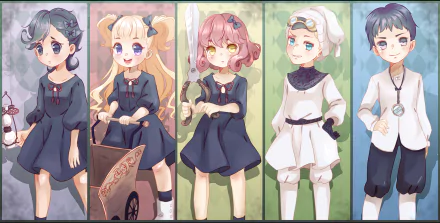 Shaun (Shadows House) Rum (Shadows House) Ricky (Shadows House) Lou (Shadows House) Emilico (Shadows House) Anime Shadows House HD Desktop Wallpaper | Background Image