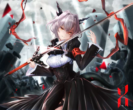 sword Talulah (Arknights) video game Arknights HD Desktop Wallpaper | Background Image