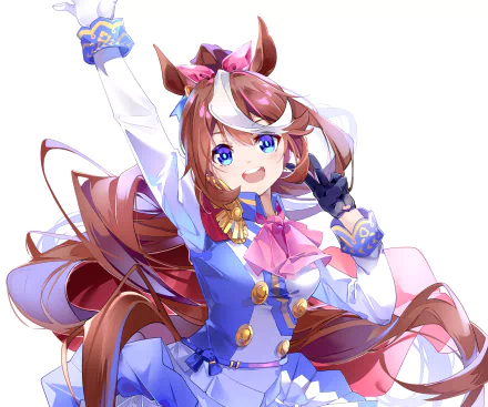 uniform Tokai Teio Anime Uma Musume: Pretty Derby HD Desktop Wallpaper | Background Image