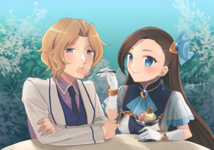 couple Keith Claes Catarina Claes Anime My Next Life as a Villainess: All Routes Lead to Doom! anime couple HD Desktop Wallpaper | Background Image