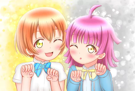 Rina Tennoji Rin Hoshizora Anime Love Live! Nijigasaki High School Idol Club HD Desktop Wallpaper | Background Image