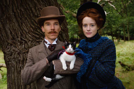 Claire Foy Benedict Cumberbatch movie The Electrical Life of Louis Wain HD Desktop Wallpaper | Background Image
