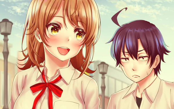 Iroha Isshiki Hachiman Hikigaya Anime My Teen Romantic Comedy SNAFU HD Desktop Wallpaper | Background Image