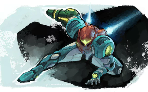 Samus Aran video game Metroid Dread HD Desktop Wallpaper | Background Image